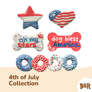 Dog Bless America 6 Inch Bone | 4th of July