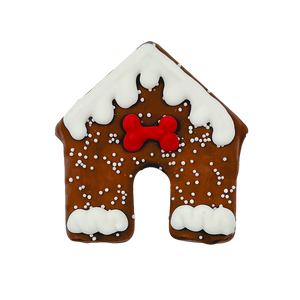 cozy holiday dog house cookie for dogs