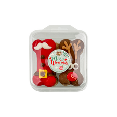 Prepackaged Santa and Reindeer Bones 4pk | Holiday 2024