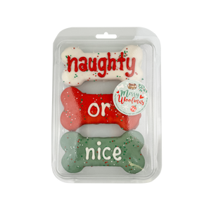 Prepackaged Naughty or Nice Bones 3pk | Holiday 2024