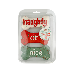 Prepackaged Naughty or Nice Bones 3pk | Holiday 2024