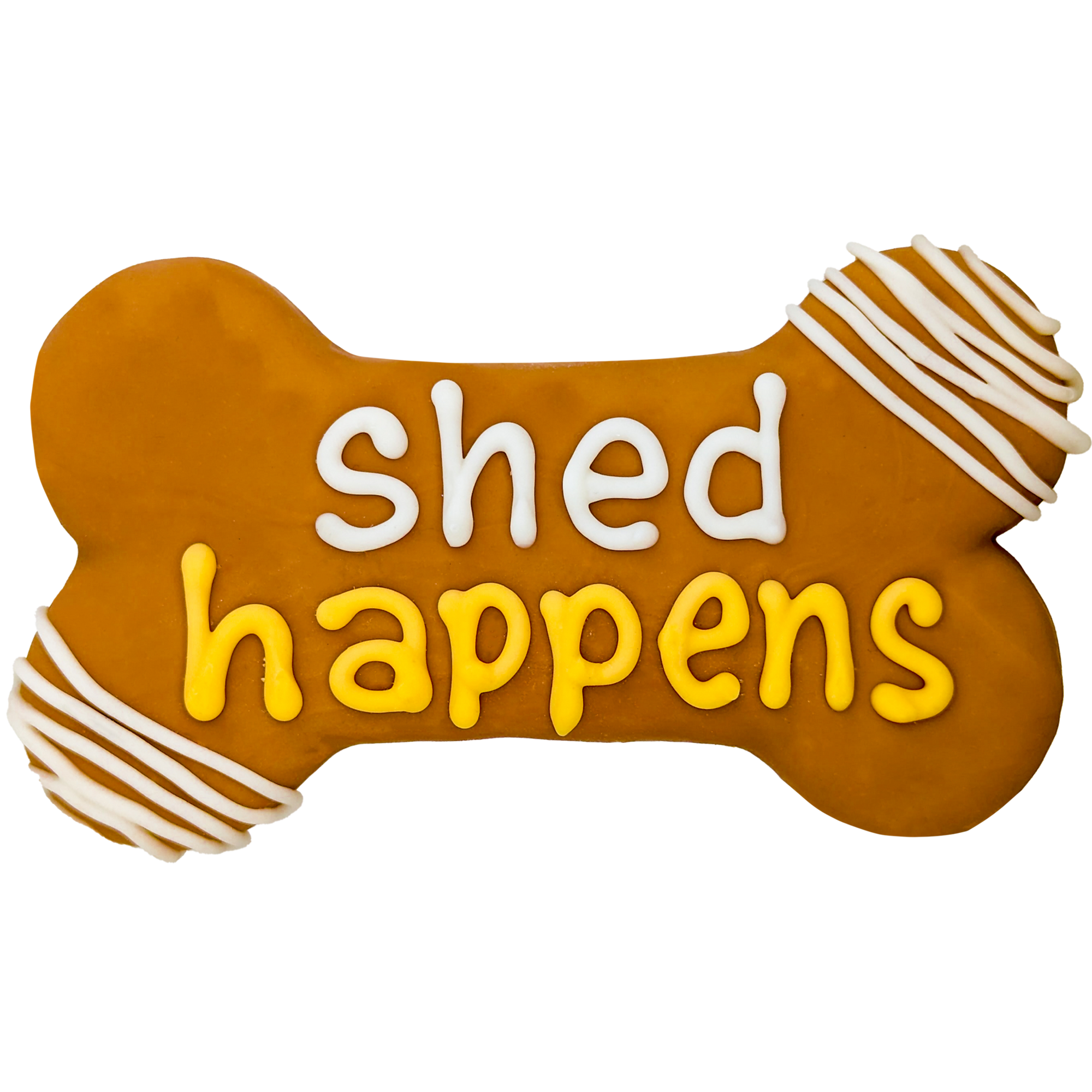 shed happens dog bone cookie