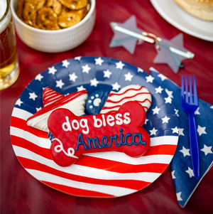 Dog Bless America 6 Inch Bone | 4th of July