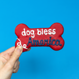 Dog Bless America 6 Inch Bone | 4th of July