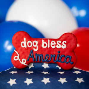 Dog Bless America 6 Inch Bone | 4th of July