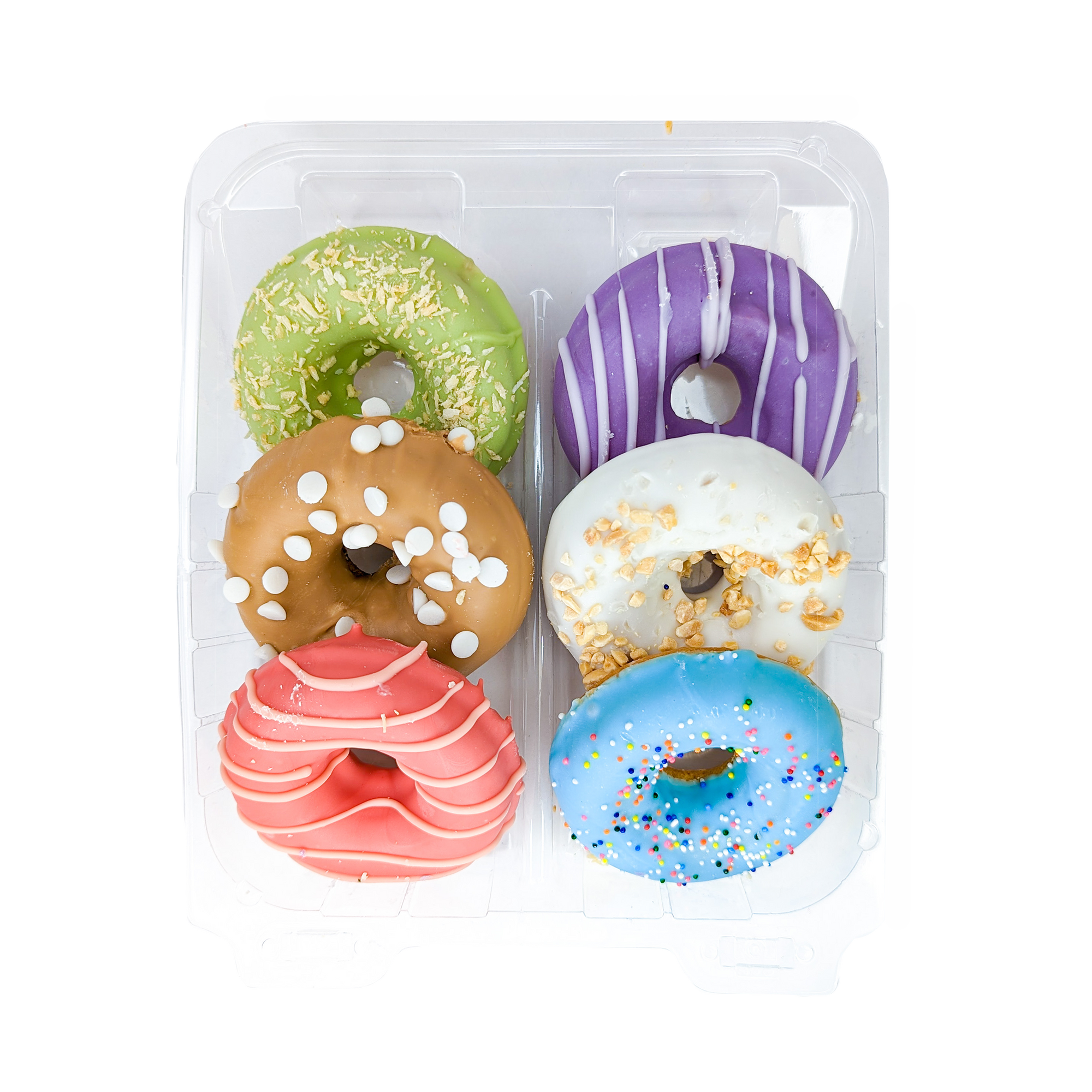 Prepackaged Vanilla Medium Donut (6pk) | Birthday