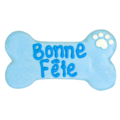 Blue Bonne Fête 6" Bone | Birthday